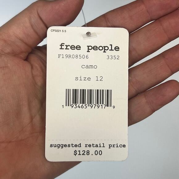 Free People FP One Sequin Camo Mini Skirt NWT SZ 12 - Picture 9 of 13